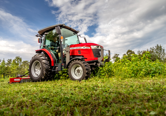 Massey Ferguson tractor with mower